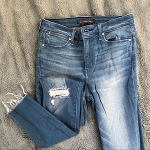 Abercrombie and Fitch ripped knees skinny jeans